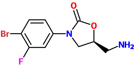 MC005217 (S)-5-(Amino-Me)-3-(4-Br-3-F-phenyl)oxazolidin-2-one - 点击图像关闭